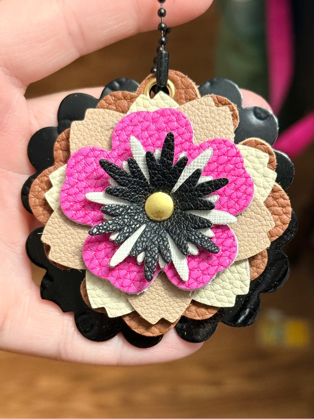 Handmade Floral Bag Charm